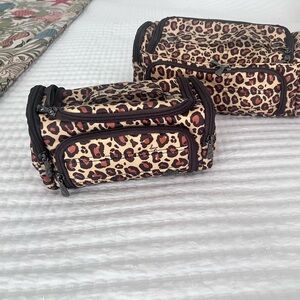 Lug travel bags. Leopard pattern.  Selling both, large and small